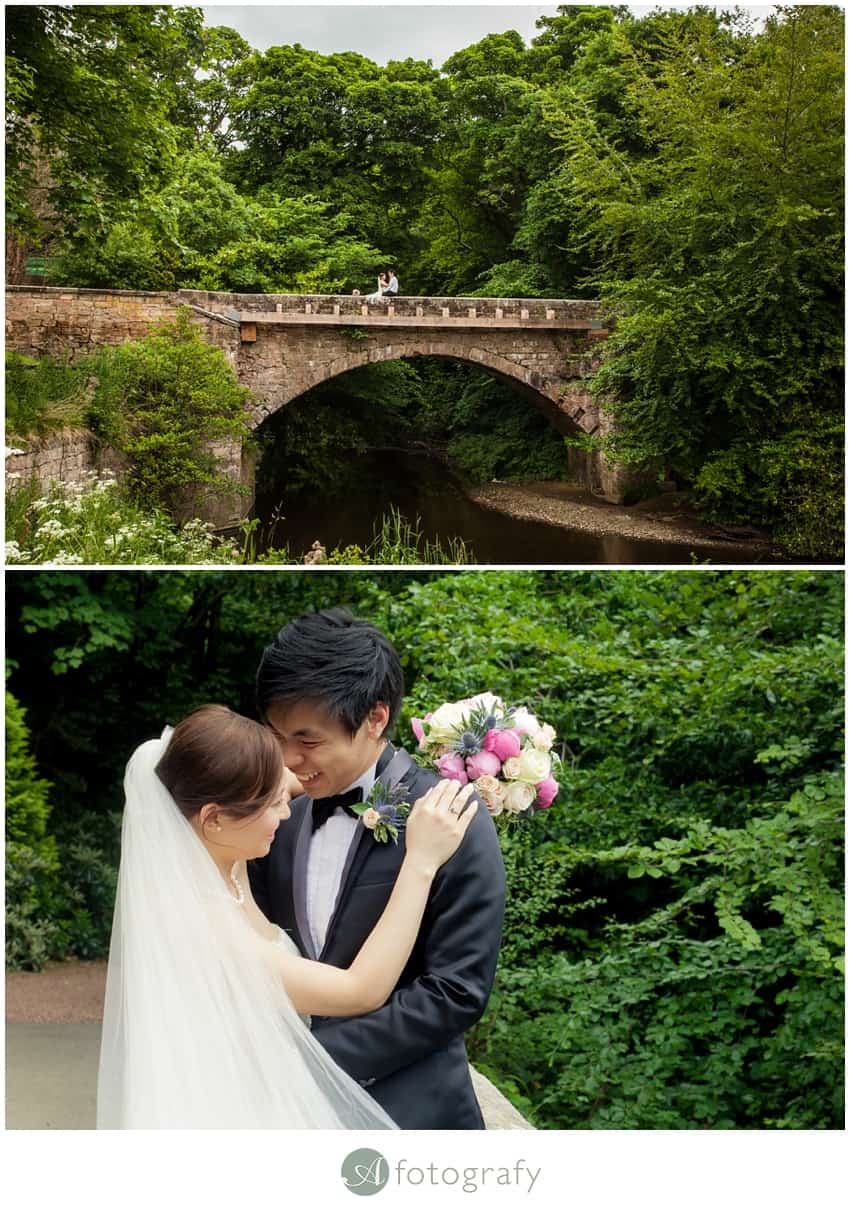 Scottish Hong Kong wedding photography at Dalhousie castle 