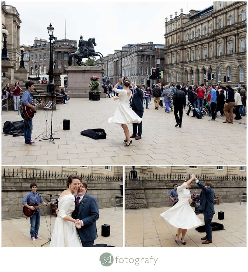 Edinburgh balmoral hotel wedding photographers