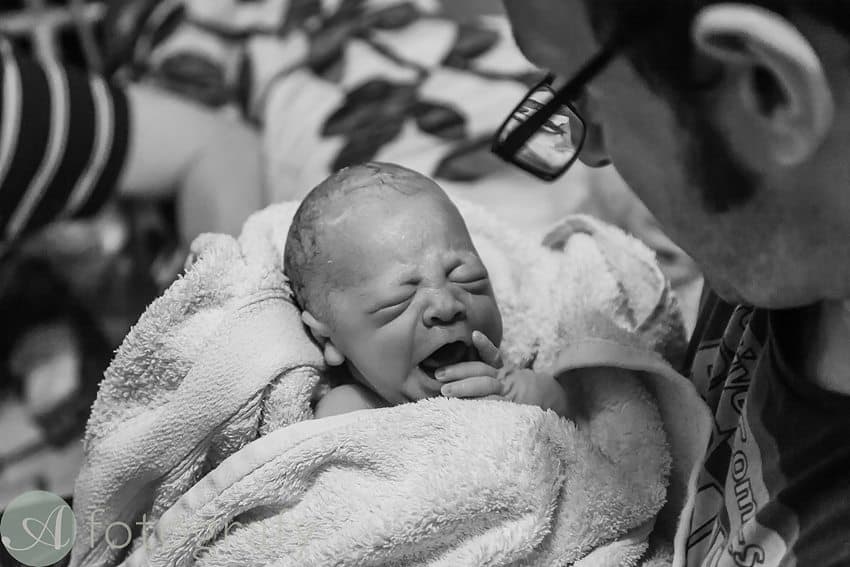 Edinburgh birth photography | Arrival of baby Innes