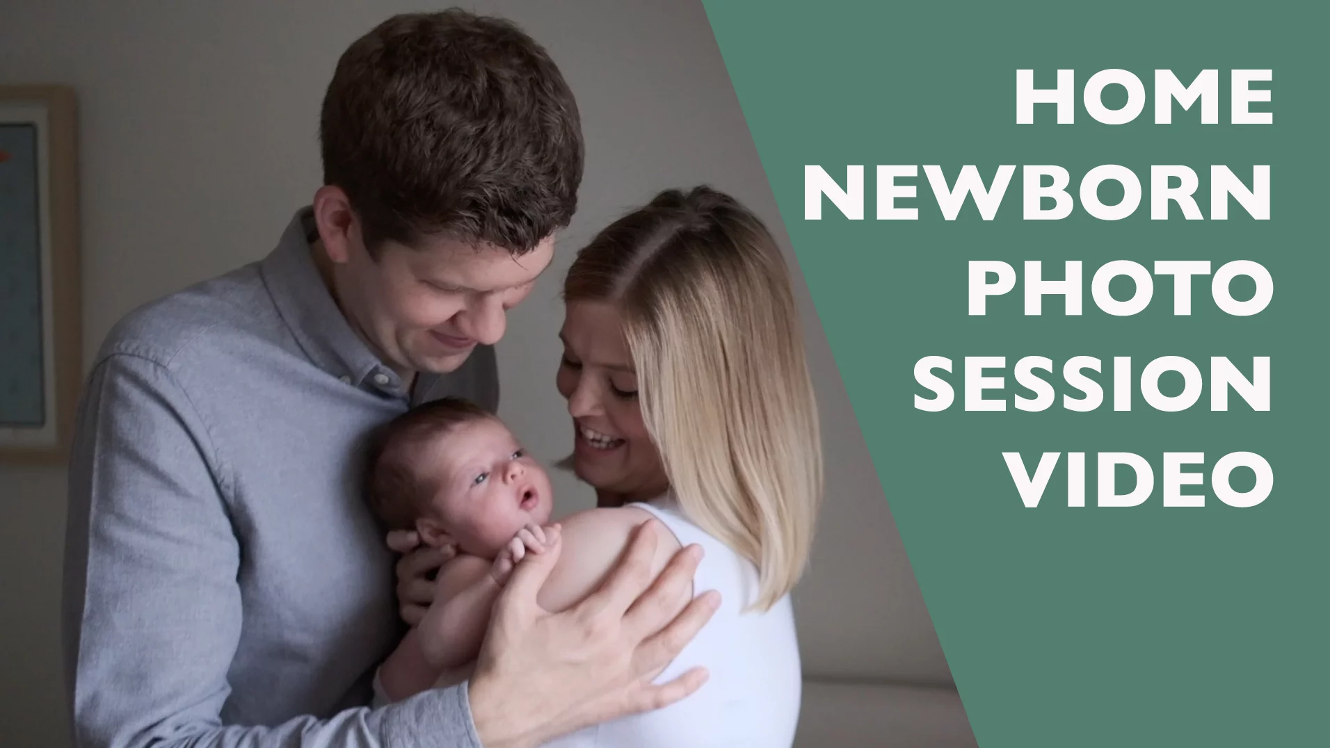 Video for home newborn photo session