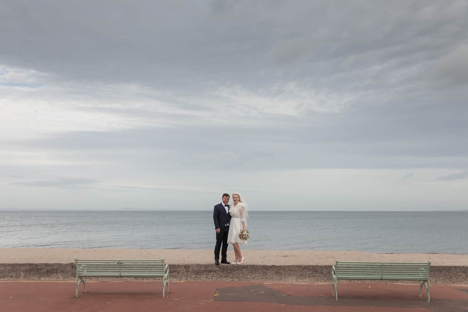 Edinburgh photography locations for proposal photo shoot. Portobello beach