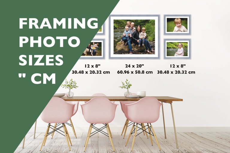 Frame and Photo sizes in inches to cm