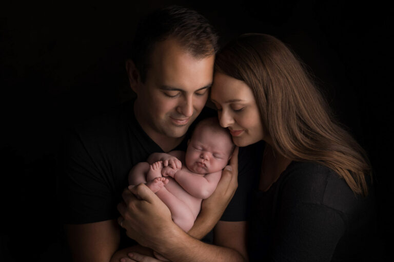 newborn family portrait by edinburgh newborn photographer